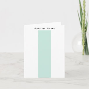 Bleu Noir Blanc Simple Élégant Nom Personnel