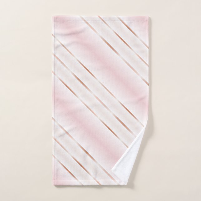 Bleu Or rose (Serviette à main)