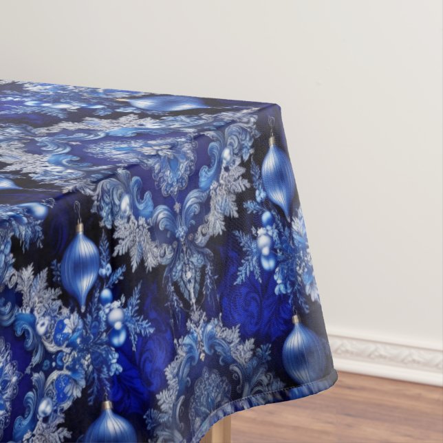 Bleu Ornements Décoratifs Nappes de Vacances (In Situ)