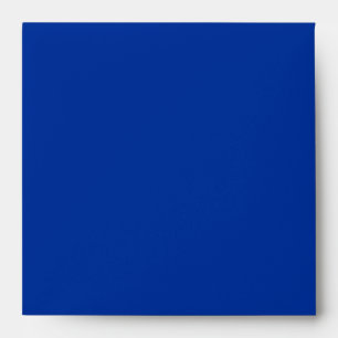 Bleu paon Plumes de paon Enveloppe carrée