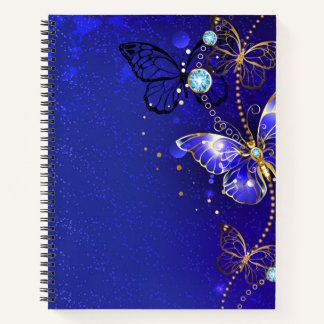 Bleu Papillon Journal Notebook cadeau