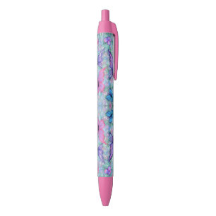 Bleu Papillons volants rose pourpre Stylo