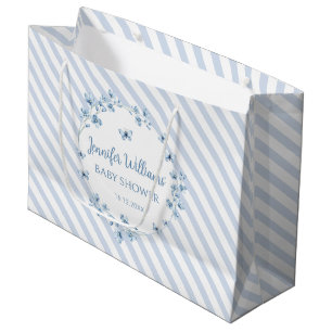 Bleu petit papillon bébé garçon douche cadeau sacs