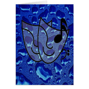 Bleu profond gouttelettes d'eau