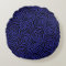 Bleu rond de conception de Jimette de coussin sur
