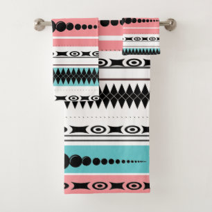 Bleu, Rose, Blanc, Motif d'été Sud-Ouest