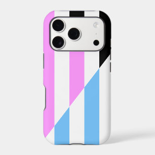 Bleu, rose, noir et blanc