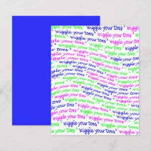 Bleu rose Vert agiter vos orteils Papier à papier