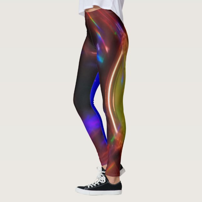 Bleu Rouge Léger Bleu Leggings (Gauche)