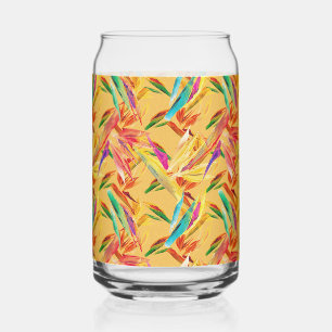 Bleu rouge violet Abstrait Art Déco Floral