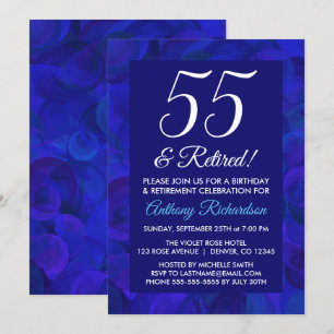 Bleu Royal 55 et Invitation à la Fête de Retraite