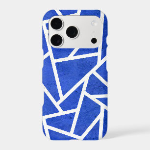 Bleu royal et mosaïque blanc