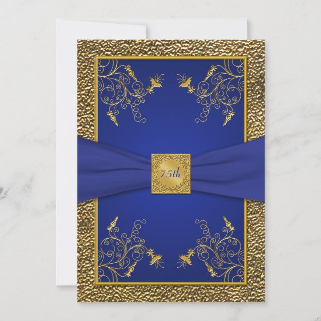 Bleu royal et soixante-quinzième invitation (Devant)