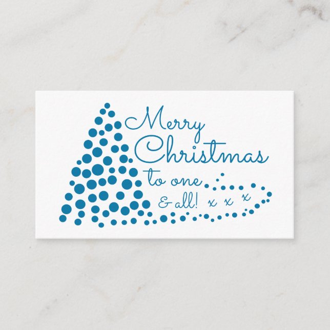 Bleu sapin de Noël, Invitation du billet de fête d (Devant)