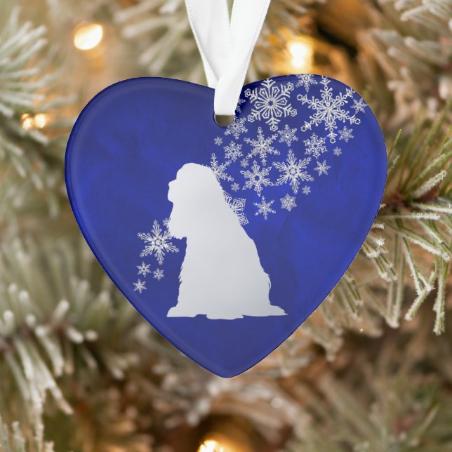 Bleu Silver Flocon de neige American Cocker Spanie (Arbre)