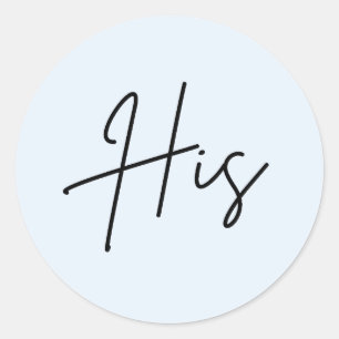 Bleu Son pour sac de bienvenue mariage autocollant