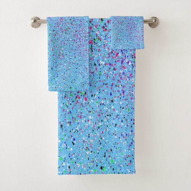Bleu Splatter Abstrait (En situation)