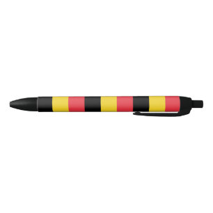 Bleu Stylo à encre bleue avec drapeau belge patriotique