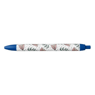 Bleu Stylo Bureau et Stylo Scolaire Fleurs Florales