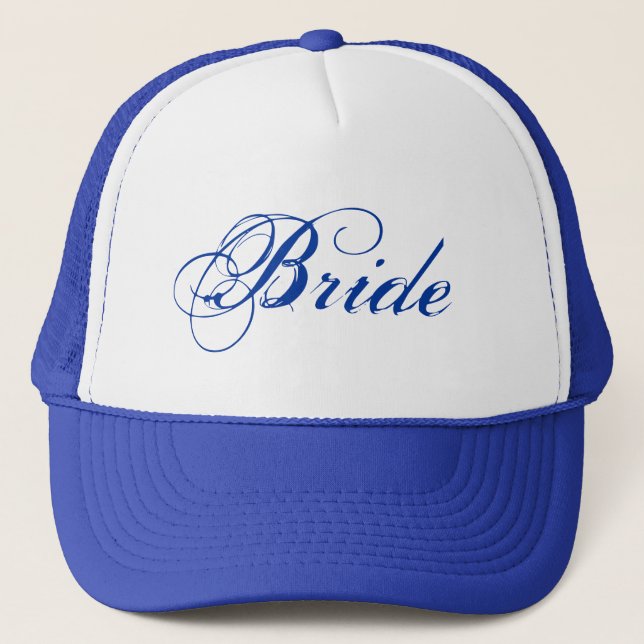 Bleu thème simple Bride casquette (Devant)