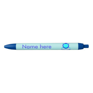 Bleu Tortue bleue claire Duo Stylo personnalisé