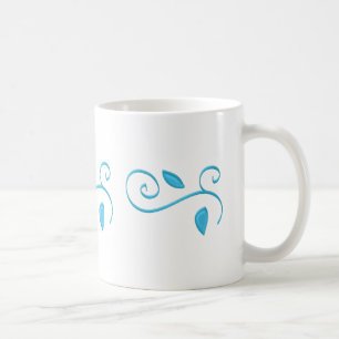 Bleu tourbillon tasses à café