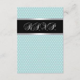 Bleu turquoise noir RSVP