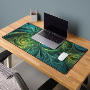 Bleu vert AI Motif fractal
