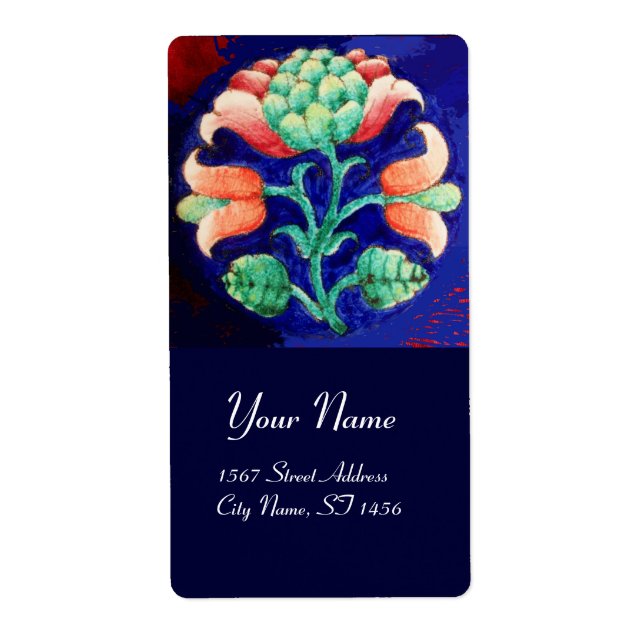 Bleu vert rouge FLEURI (Devant)