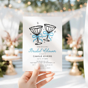 Bleu Whimsical Champagne Bridal Douche Invitation