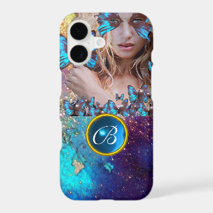 BLEUE BÂTIMENT LADY, TURQUOISE GOLD SPARKLE GEM MO