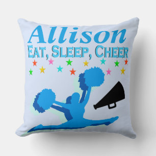 BLEUE MANGE, DORMIR, CHÈRE COUSSIN PERSONNALISÉ
