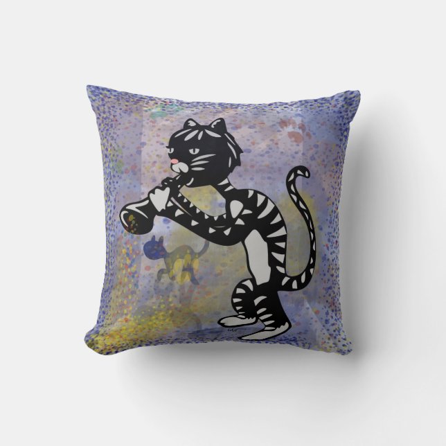 Bleus dans le coussin de Kitty de jazz de nuit (Recto)