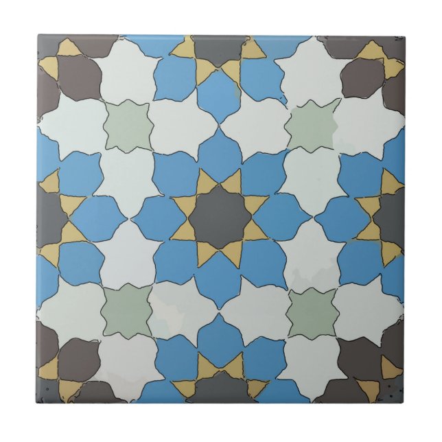 Bleus de carreaux espagnols de style ancien (Devant)