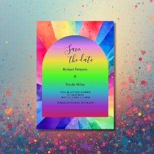 blgbtq transgender wedding invitation