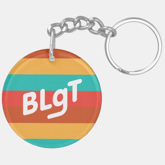 BLgT Stripe Flag Keychain (Back Left)