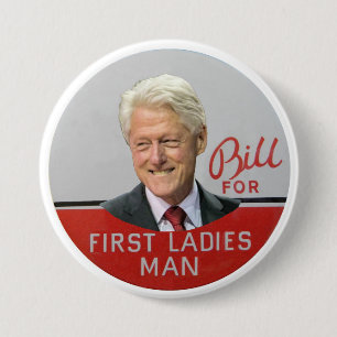 Blii Clinton for First Ladies Man 3 Inch Round Button