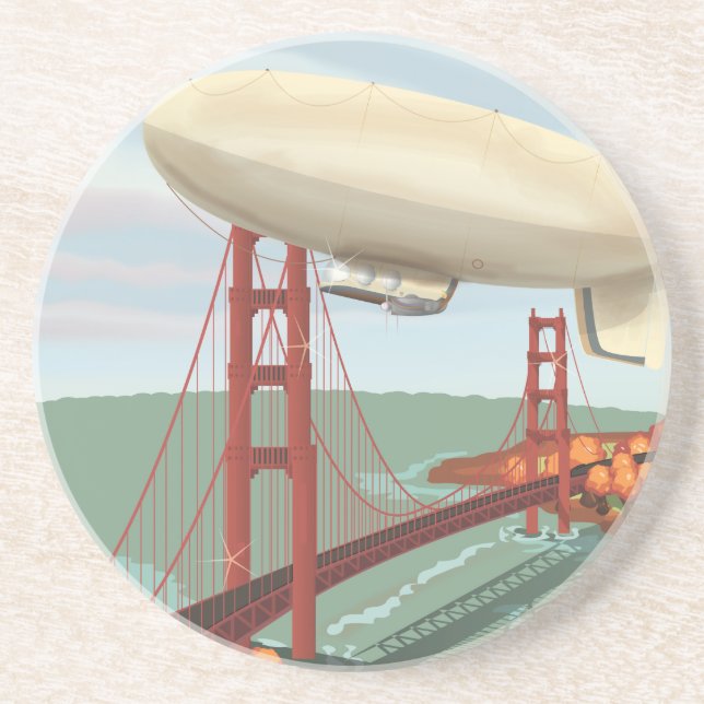 Blimp Airship Coaster (Front)