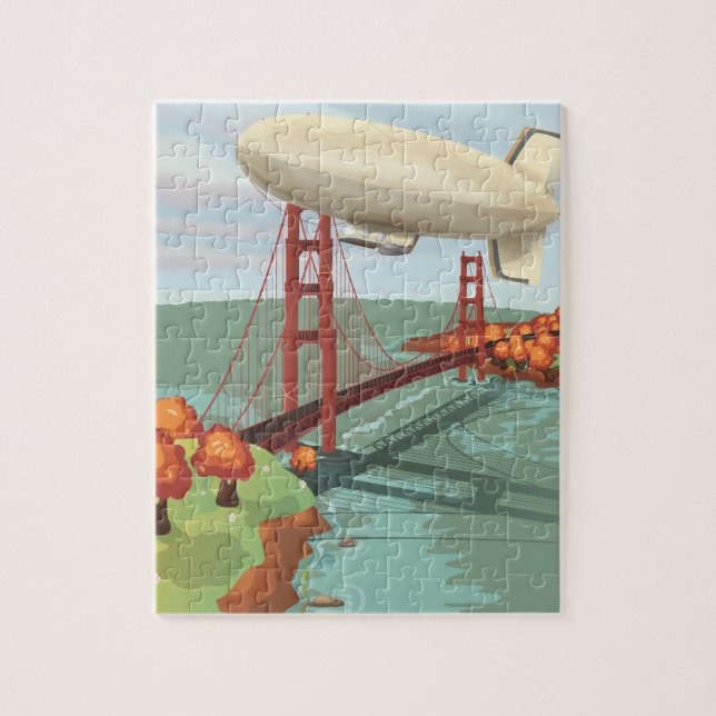 Blimp Airship Jigsaw Puzzle (Vertical)