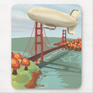 Blimp Airship Mouse Pad