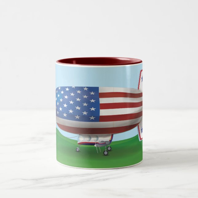 Blimp Two-Tone Coffee Mug (Center)