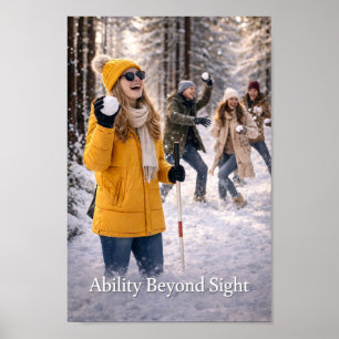 Blind Awareness  Inclusivity Winter Poster