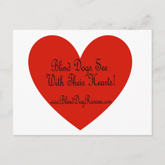 Blind Dog Rescue Alliance Postcard (Front)
