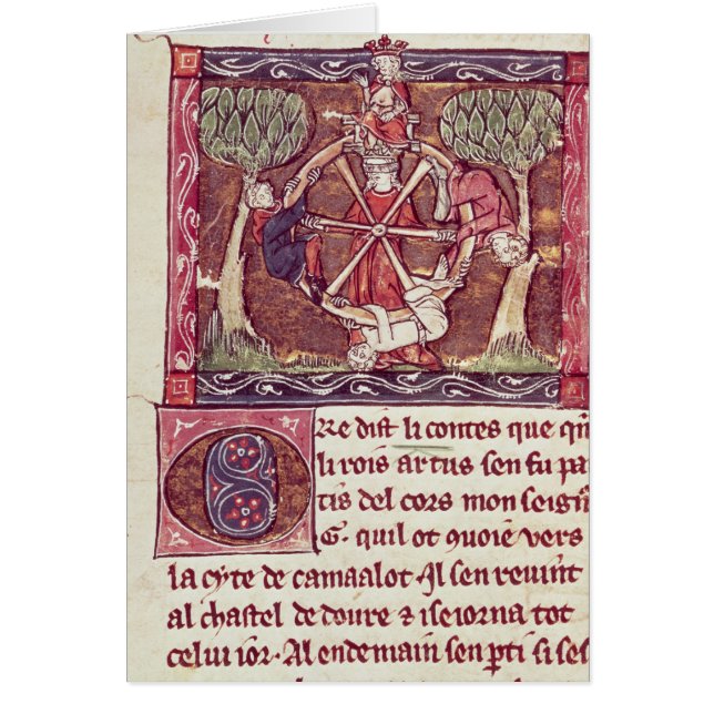 Blind goddess Fortune with King Arthur (Front)