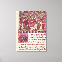 Blind goddess Fortune with King Arthur