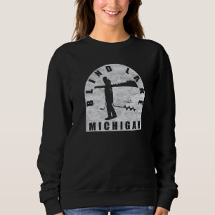 Blind Lake Ice Fishing Michigan Sweatshirt