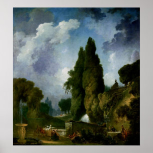 Blind Man’s Bluff – Fragonard Rococo Art Poster