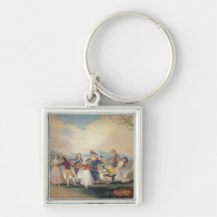 Blind Man's Buff, 1788-9 (tapestry cartoon) (for s Keychain