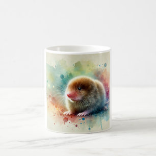 Blind Mole in Watercolor 300724AREF134 - Watercolo Coffee Mug