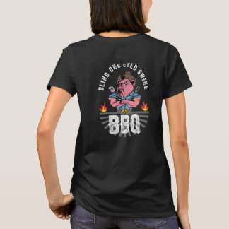 Blind One Eyed Swine Back Design  T-Shirt